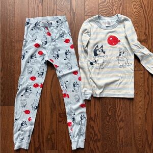 Hanna Andersson Kids Bluey Pajamas size 8 (130 cm)